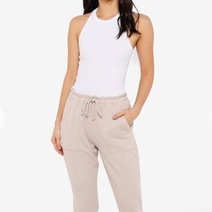 White Abercrombie Tank Bodysuit XXS